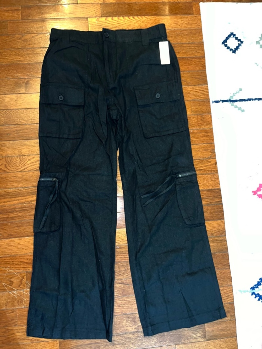 🚨NWT RISEN size XL women’s linen tencel blend Cargo Pants